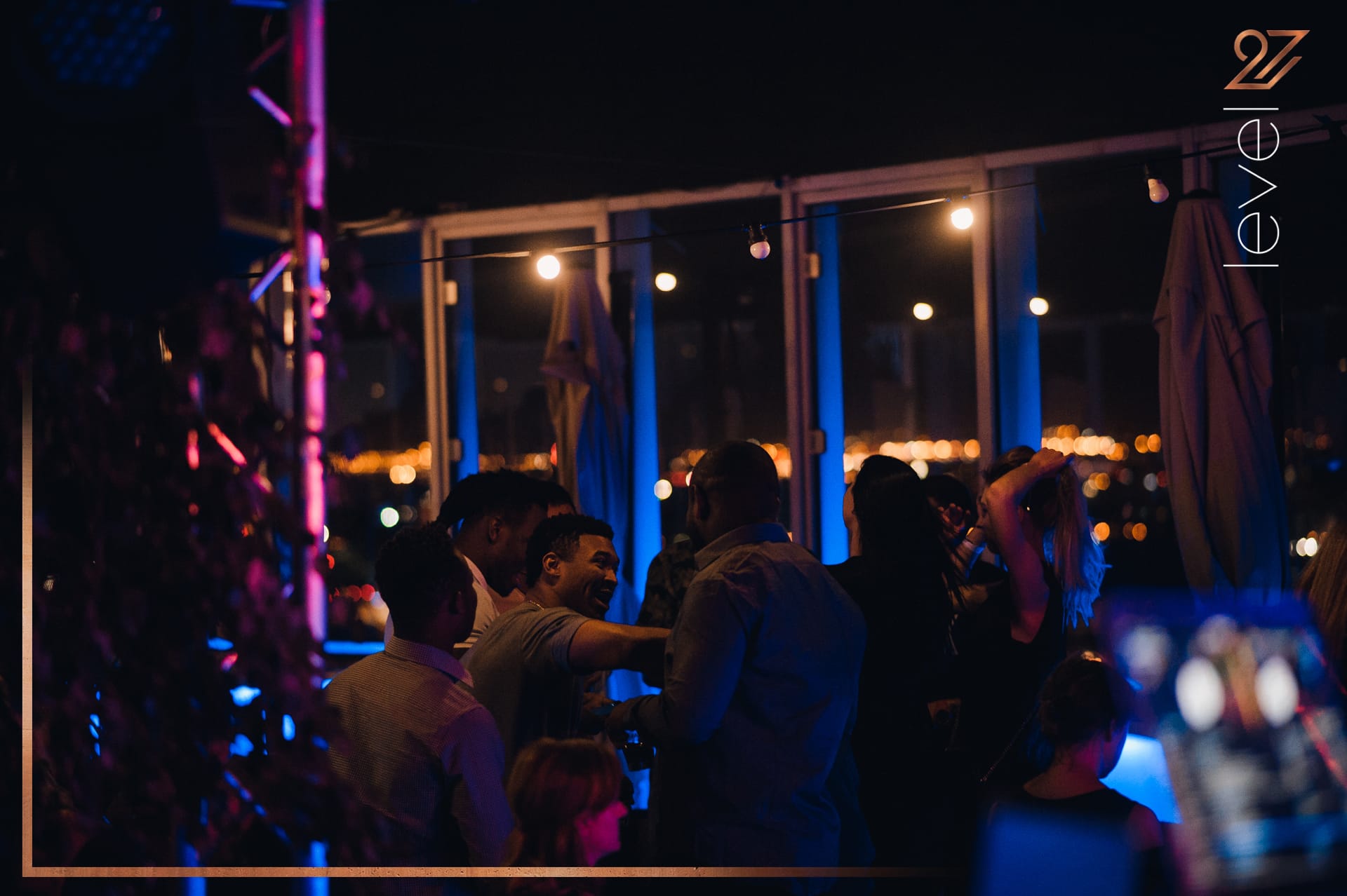 A bachelor party on the rooftop - level 27 Rooftop in Warsaw in Warsaw