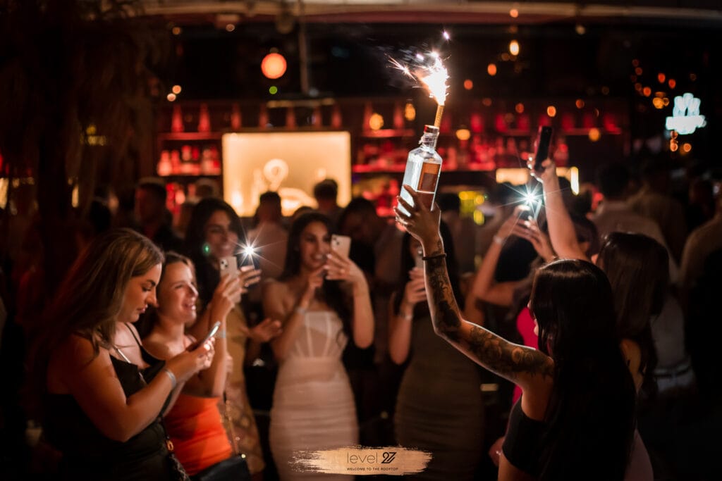 Hen night on the rooftop in Warsaw