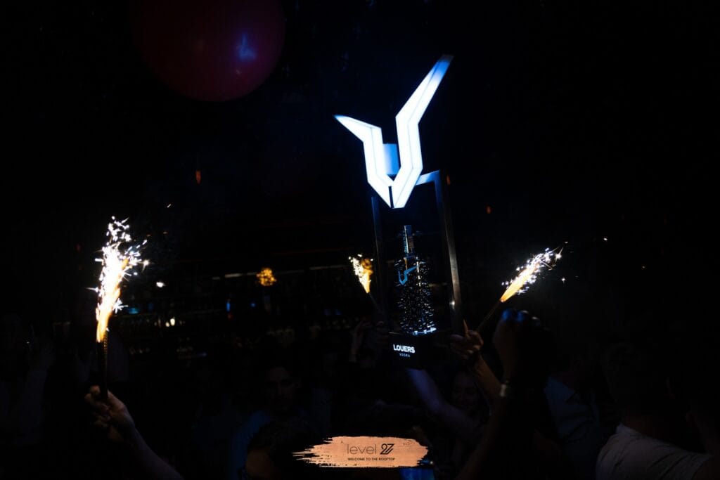 Louers Vodka at level 27 Rooftop club